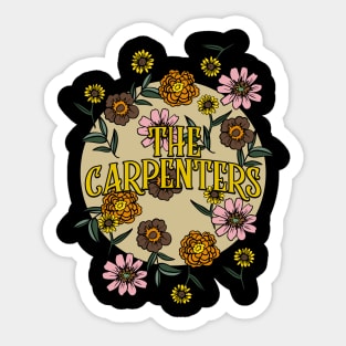 Carpenters Name Personalized Flower Retro Floral 80s 90s Name Style Sticker